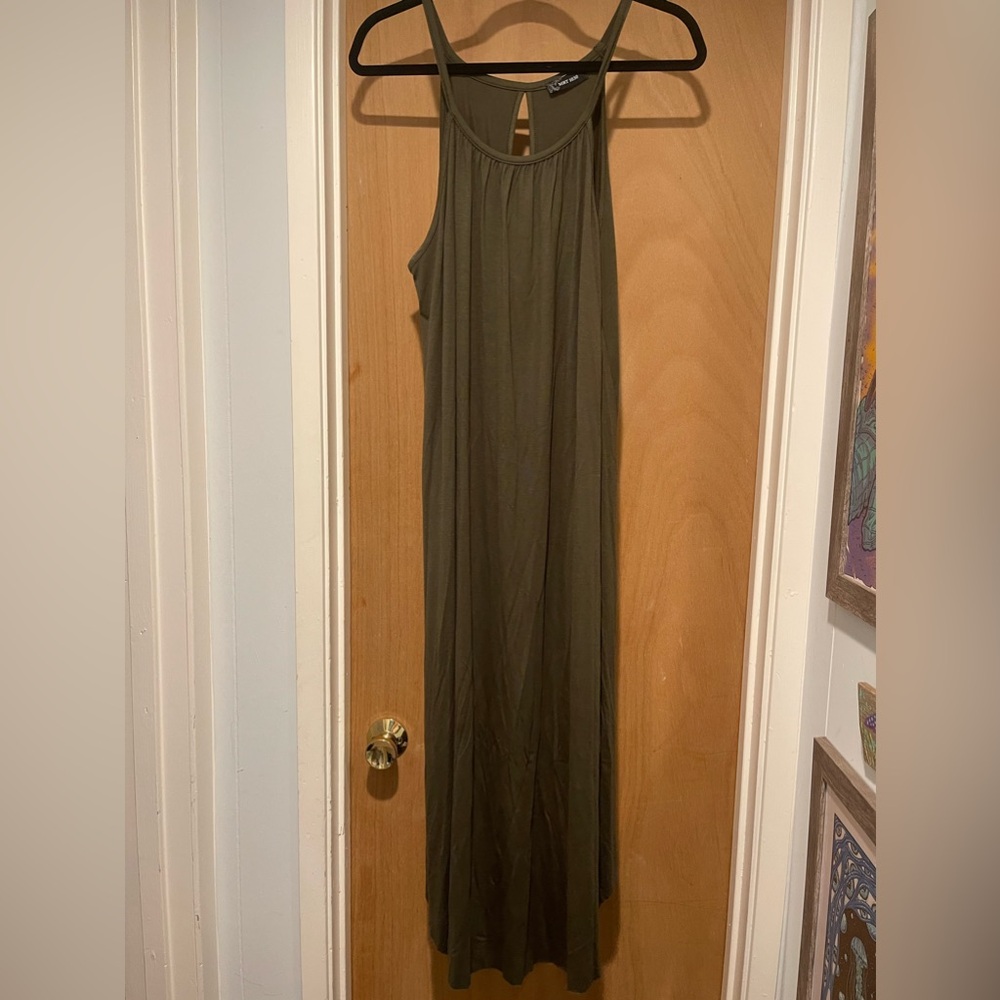 NWOT olive green dress
